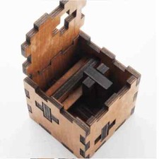 scatola di legno  cubo Puzzle