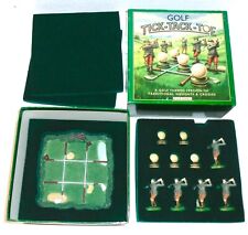 Set scrivania ufficio Golf Tic Tac Toe decorazione gioco golfisti e palline da golf NUOVO