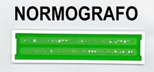 NORMOGRAFO N°2,5 mm. LETTERE/NUMERI - LETTERING STENCIL - TRACE LETTRES