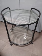 Vintage Round Black Metal and