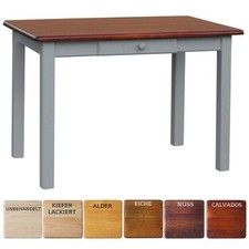 Tavolo da pranzo grigio CON CASSETTO tavolo cucina tavolo LEGNO PINO...