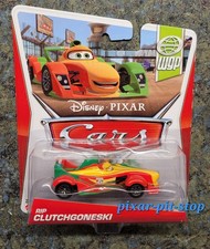 Disney Pixar Cars 2 RIP CLUTCHGONESKI auto da corsa #8/17 WGP 2012 pressofuso Mattel 