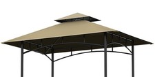 Gazebo Griglia Ricambio Tettoia Top, 5'x8' Top Doppio Livello Ricambio Tettoia