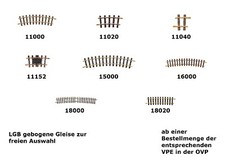 LGB Curva Binari ( Fogli) Diversi Radii E Lunghezze a Scelta Merce Nuova