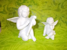 2 STATUINE + 1 ANGELO BAMBINO PUTTO SEDUTO MARCHIO ROSENTHAL pasta porcellana