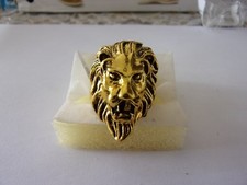 Anello uomo leone - anello, dorato