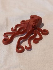 minifigure LEGO animale POLIPO PIOVRA 6086 6447 rosso tentacoli mattoncini di da
