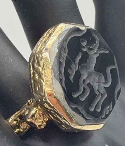 Anello intaglio stile antico - anello,