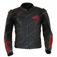 HONDA Veste en Cuir de Moto