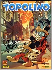Topolino 3417 Autografato FABIO CELONI Autografo Fumetto Comic Proof