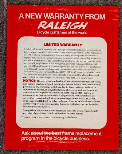 Poster bicicletta raleigh - poster,