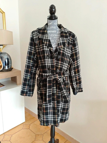 Cappotto scozzese vintage con