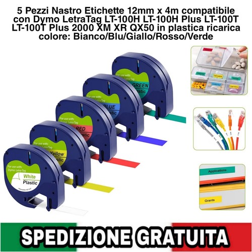 Pezzi nastro etichette - pezzi, 12mm