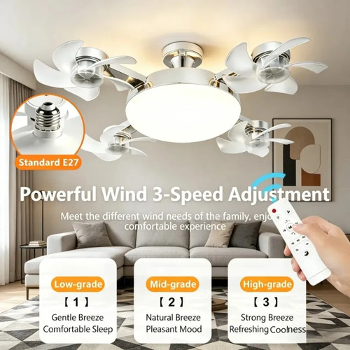 Ventilatore soffitto e27 - ventilatore,