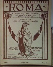 ROMA RIVISTA  ANNO V OTT 1927