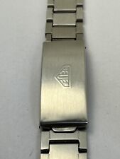 Bracciale vintage Heuer Calculator ref. 166.633 lunghezza 17,5 cm attacco 22 mm