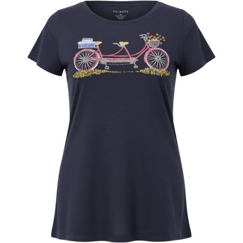 Shirt talbots blu navy - t-shirt,