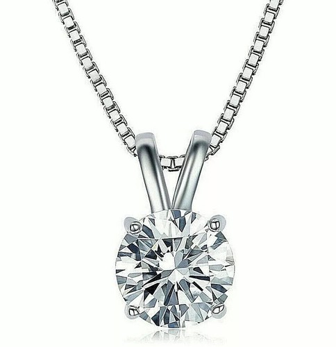 Ciondolo solitario moissanite - ciondolo,