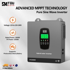 12V 24V 48V 1800W 3300W 6000W Hybrid Inverter Pure Sine Wave Built-In MPPT WiFi