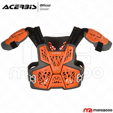 PETTORINA MOTOCROSS ACERBIS GRAVITY ARANCIO CROSS ENDURO ADATTA COLLARE OFFROAD