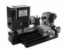 Mini tornio per metallo alta potenza 60 W lavorazione metalli morbidi lavorazione legno fai da te tornio macchina