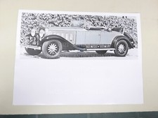 RISTAMPA FOTO VECCHIA FOTOGRAFIA AUTOMOBILISMO AUTO D'EPOCA ISOTTA FRASCHINI?