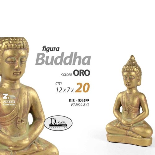 Statua buddha intero - intero, dorata