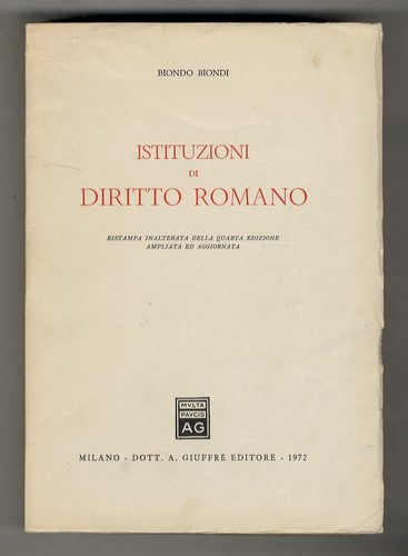 Istituzioni diritto romano - istituzioni,