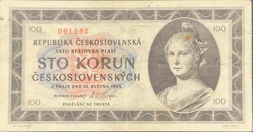 Banconota cecoslovacchia 100 - banconota,