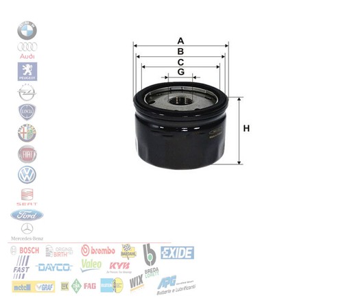 Filtro olio alfa romeo - filtro,