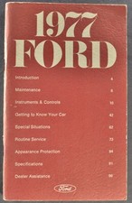 1977 Ford LTD Owners Manual