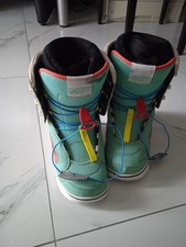 Snowboard Scarponi 37 Vans Verde Acqua 