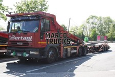 Truck photo Iveco EuroTech Cursor 430 Car transporter Switzerland red Ber #b2fv