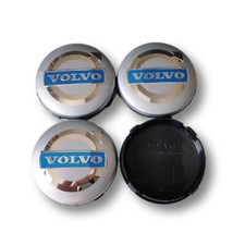 Per Volvo 4 pezzi 64 mm coprimozzo coprimozzo XC40 90 S60 90 C40 copricerchio argento