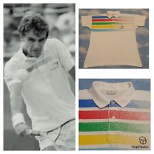 POLO vintage 80's SERGIO TACCHINI MATS WILANDER tg. 6 circa L made  Italy RARE 
