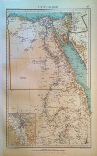 Carta geografica antica egitto - carta,