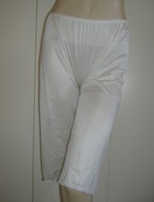 VINTAGE CULOTTE PANTALONE NYLON BIANCO VANITY FAIR M