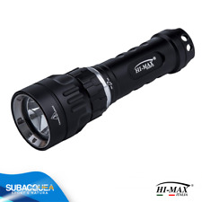 TORCIA SUBACQUEA LED RICARICABILE HI-MAX X5 CREE XM-L2 U2 SUB DIVING SCUBA TORCH