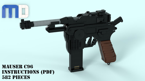 Lego mauser c96 - gun, moc