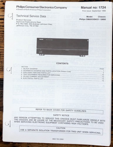 Philips marantz sm80 - philips,