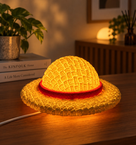 Lampada led cappello paglia - cappello, di