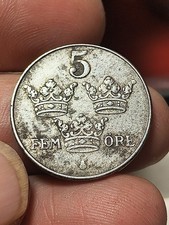 Norvegia Moneta 5 ore 1942 Non
