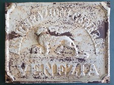 Targa in latta Assicurazioni Generali Venezia inizio '900 / periodo fascista