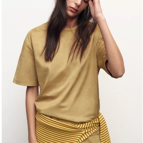 Shirt zara finta pelle - zara,