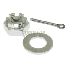 Kit dado ruota anteriore + rondella + coppiglia Vespa 50, 90, 125 Primavera, ET3