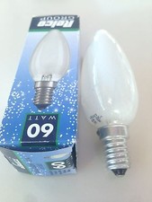 Lampadina incandescenza E14 60 Watt oliva smerigliata Leuci