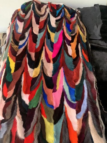 Coperta vera pelliccia di - pelliccia,