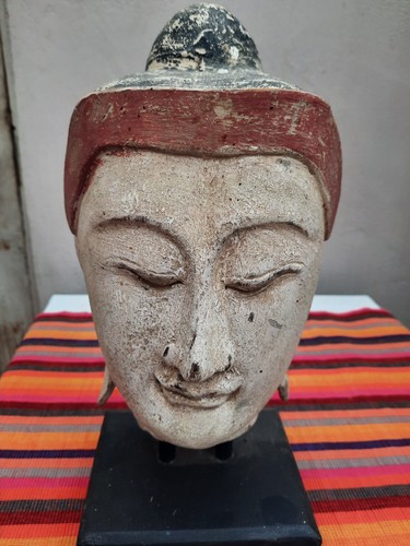 Hand carved painted - hand, serene