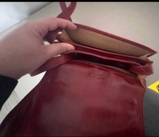 BORSA IN CUOIO  (PELLETTERIA FIORENTINA) MADE IN ITALIA