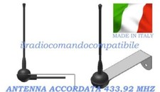 ANTENNA 433 MHZ PER AUTOMAZIONI CANCELLI AUCOMATICI CON STAFFA E CAVO SCHERMATO